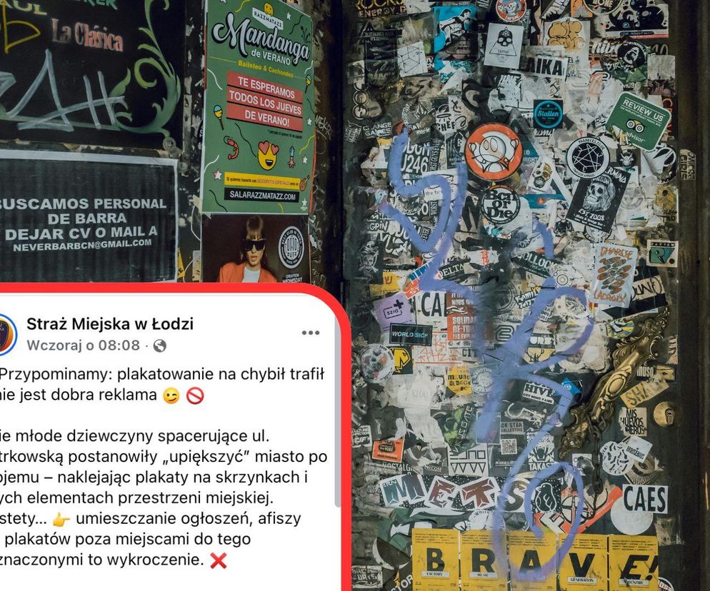 Rozwieszały plakaty na ulicy. Dostały mandat, a w sieci rozpętała się burza