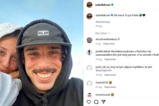 Iza Krzan z partnerem