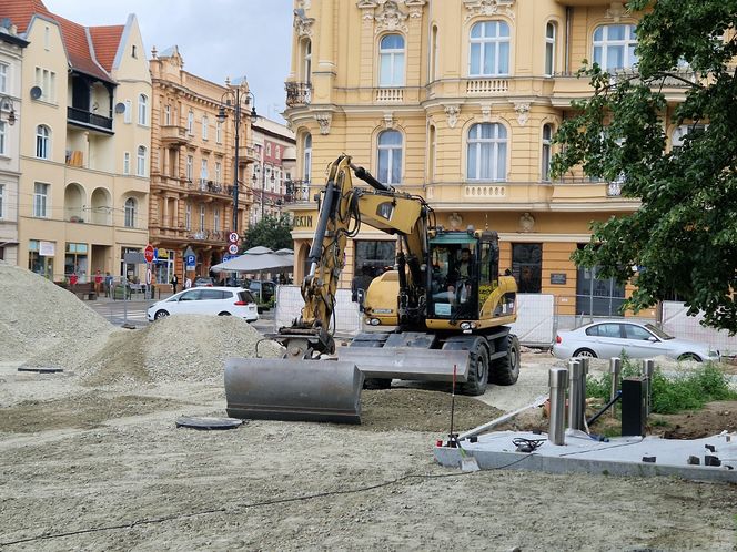 Tak przebiega rewitalizacja Placu Wolności w Bydgoszczy. Zaglądamy na plac budowy