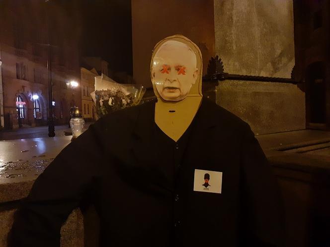 Strajk kobiet w Toruniu. Sejm i Jarosław Kaczyński z kartonów - 18.11.2020