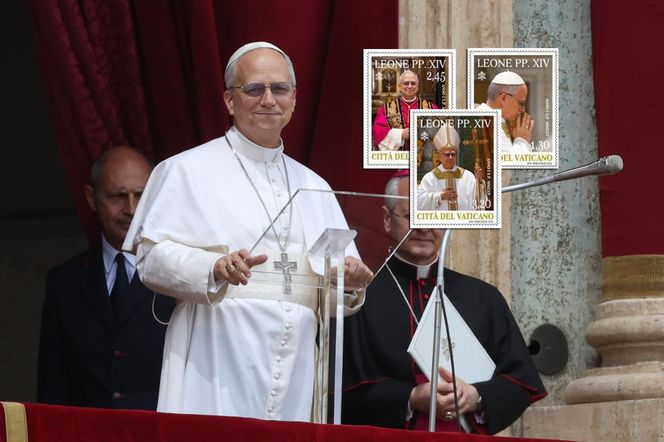 Znaczki z Papieżem.