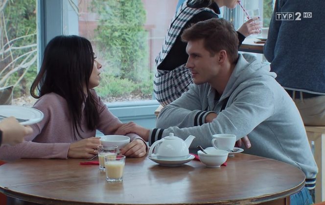 M jak miłość odcinek 1441, Iza (Adriana Kalska), Marcin (Mikołaj Roznerski)