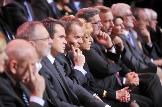 Donald Tusk, Janina Paradowska, Bronisław Komorowski, Bogdan Zdrojewski