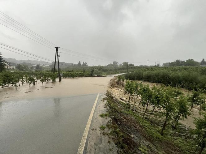 Intensywne deszcze nad Małopolską. Zalane ulice i masa podtopień. Strażacy wyjeżdżali co chwilę [ZDJĘCIA]. 