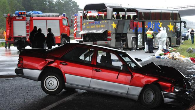 wypadek autokaru w Niemczech