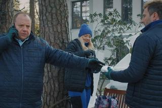 	M jak miłość odc. 1798. Jagoda (Katarzyna Kołeczek), Tadeusz (Bartłomiej Nowosielski), Bartek (Arkadiusz Smoleński)