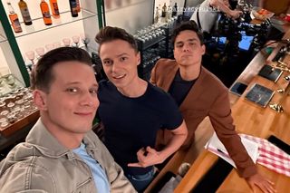 Pierwsza miłość. Borys (Patryk Cebulski), Piotrek (Michał Mikołajczak), Krystian (Patryk Pniewski)