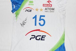 Koszulka PGE ATOM TREFL SOPOT autograf B. Cooper.