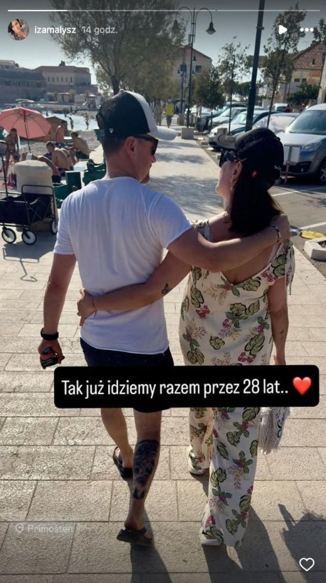 Adam Małysz z żoną