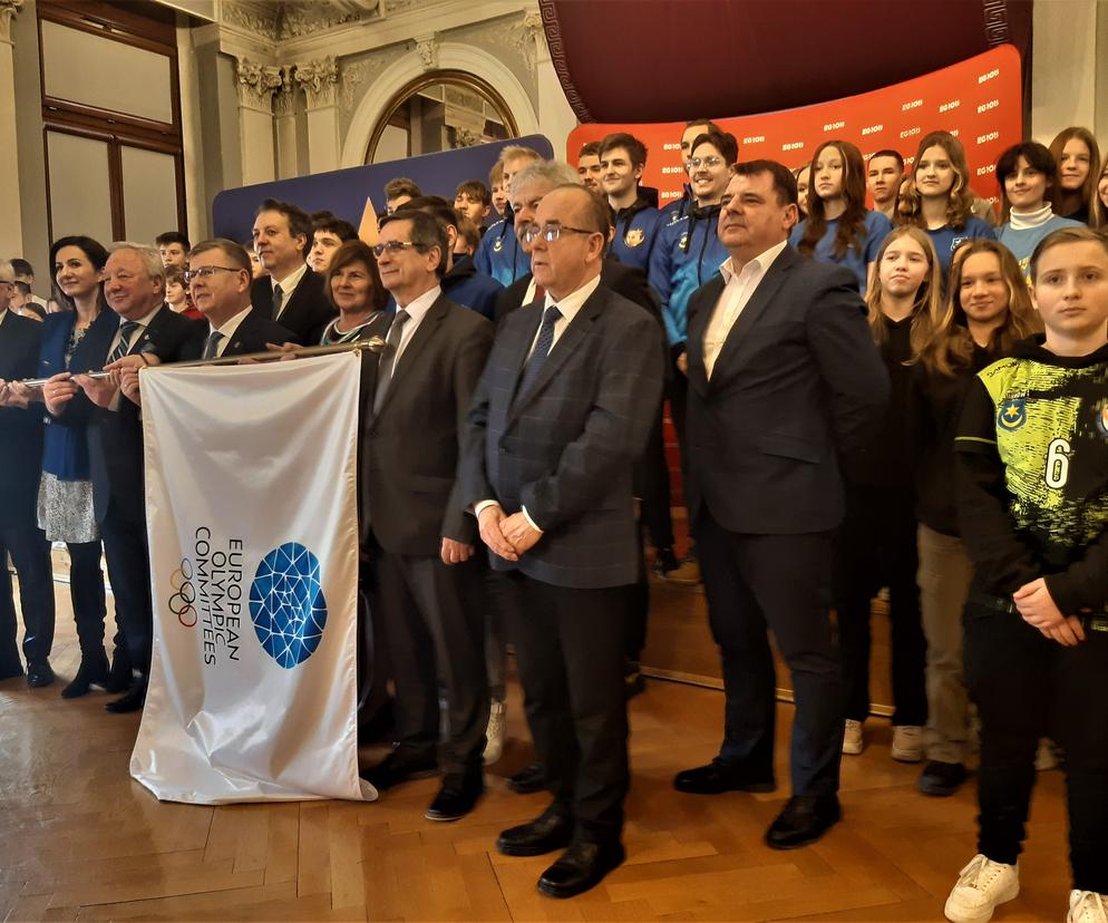 Flaga Igrzysk Europejskich jest już w Tarnowie