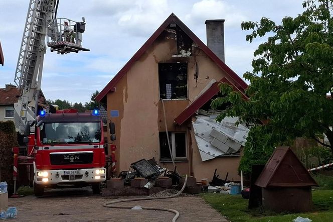 Pożar w Stawigudzie. Poparzona kobieta w szpitalu