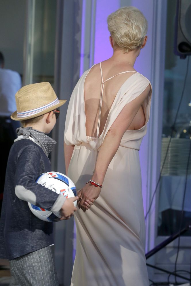 Joanna Racewicz i syn