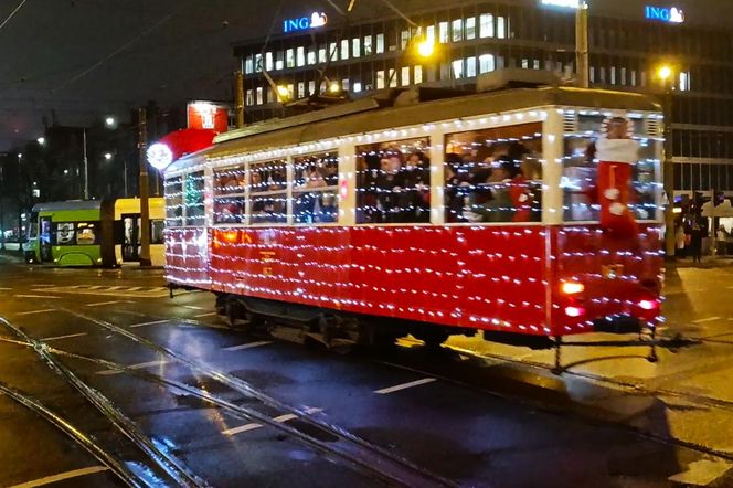 Mikołajkowy tramwaj w Szczecinie