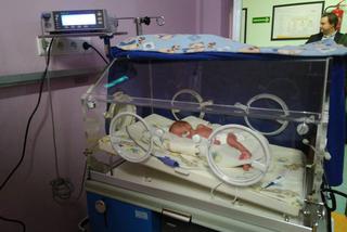 Rudzki szpital zaświecił na fioletowo. W piątek obchodziliśmy Światowy Dzień Wcześniaka [ZDJĘCIA]