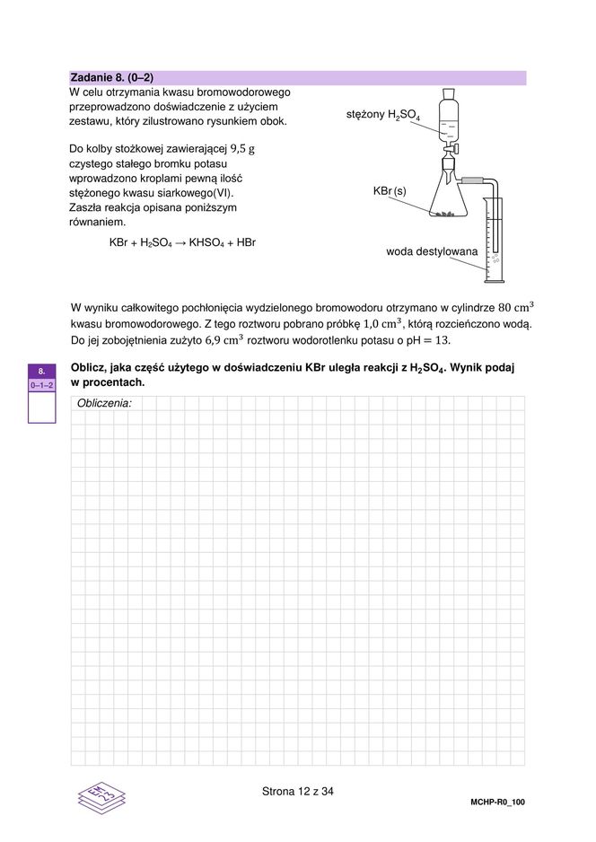 Matura 2025 chemia rozszerzona - arkusz CKE 16.05.2025 - Formuła 2023