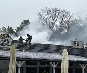 Płonie restauracja na Choszczówce. Na miejscu ponad 10 zastępów straży pożarnej
