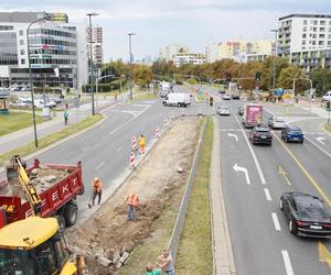 Ostrobramska do remontu. Ruszyła przebudowa skrzyżowania z ul. Poligonową