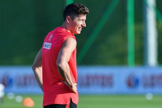 Robert Lewandowski podczas zgrupowania w Arłamowie