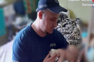 Sosnowiec: Policjanci weszli przez okno do mieszkania i nakarmili 8-miesięczne niemowlę