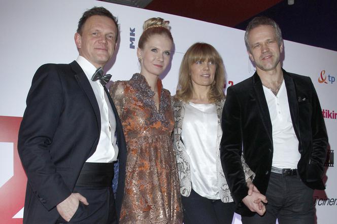 Cezary Pazura, Edyta Zając, Radosław Pazura oraz Dorota Chotecka