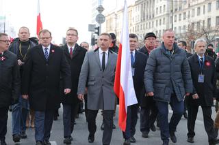 Robert Bąkiewicz na Marszu Niepodległości