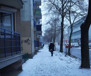 Śnieg spadł w Poznaniu