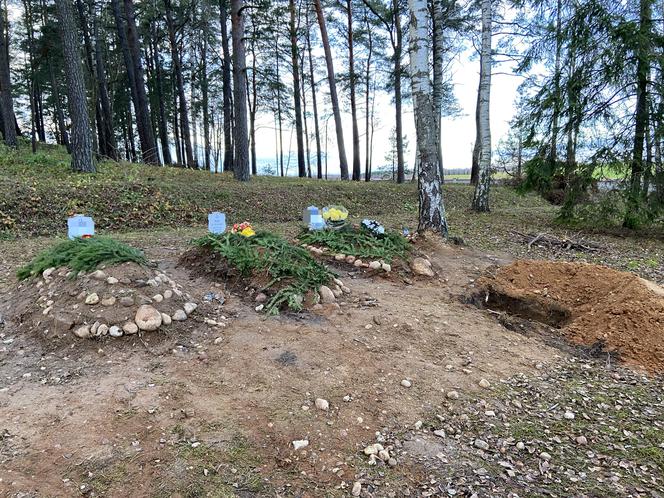Cmentarz muzułmański w Bohonikach. Tutaj są chowani migranci