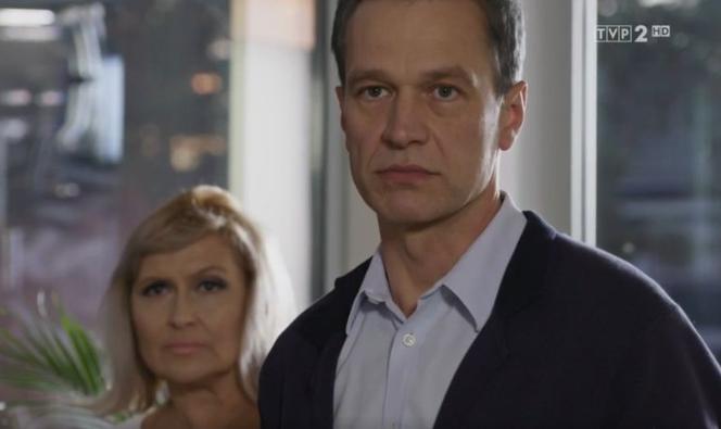 Na dobre i na złe odc. 834. Andrzej Falkowicz (Michał Żebrowski), Alina (Katarzyna Skrzynecka)