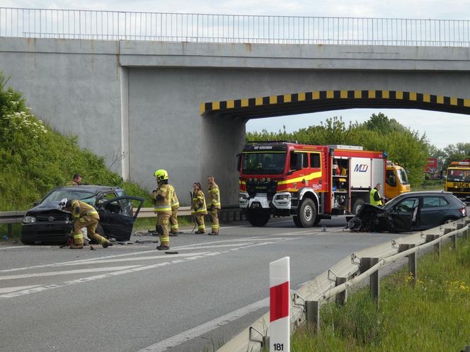 Koszmarny wypadek na drodze krajowej