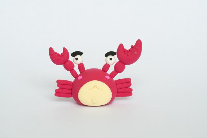 Figurki z plasteliny - krab