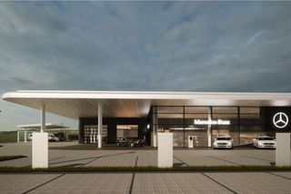 Wmurowanie kamienia węgielnego pod nowy salon Mercedesa w Lesznie 