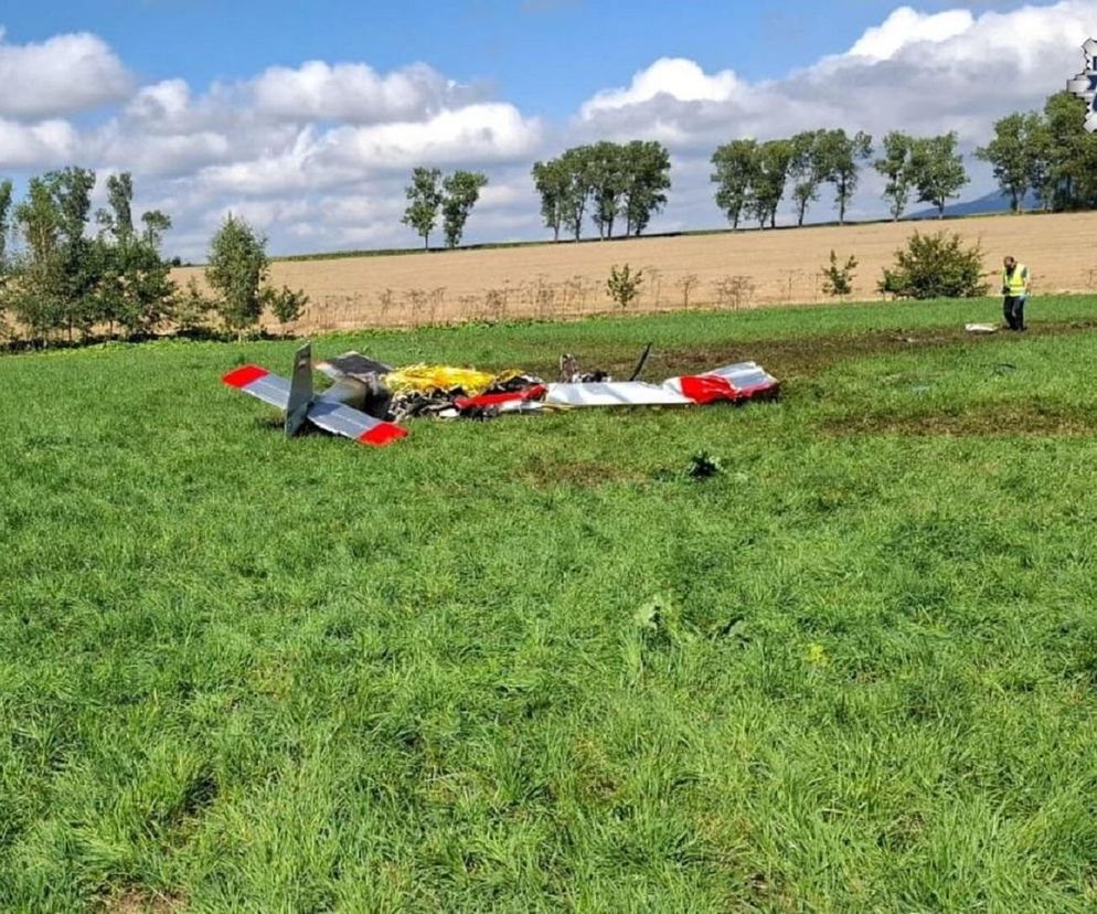 Katastrofa samolotu pod Żywcem. Nie żyją dwie osoby