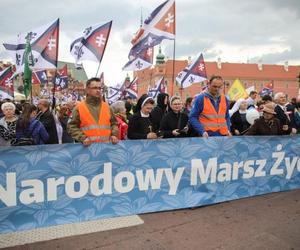 Narodowy Marsz Życia przez Warszawę. Organizatorzy mówią, że idą w obronie „poczętych dzieci zagrożonych aborcją”