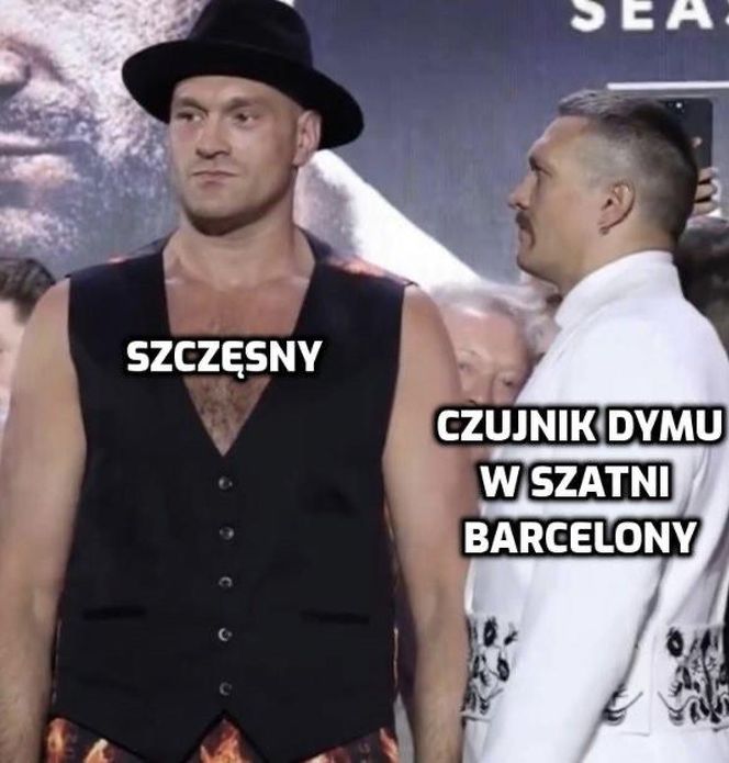 Wojciech Szczęsny w Barcelonie MEMY