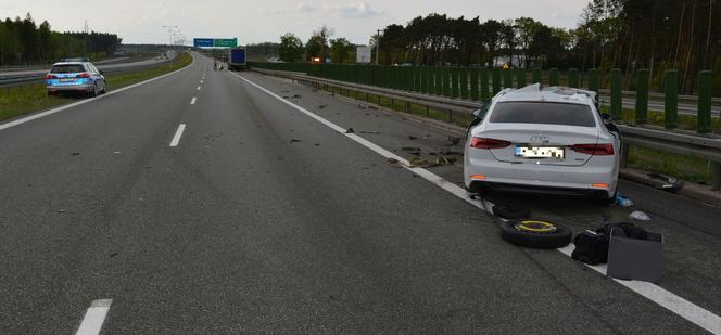 Wypadek na A1 w Kujawsko-Pomorskiem. Pasażer audi zginął w Kuczku