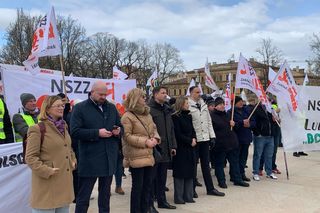Protest górników w Lublinie
