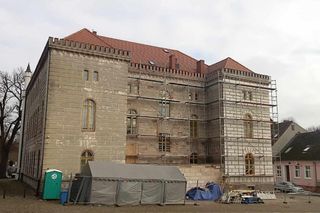 Trwa remont ratusza w Ośnie Lubuskim