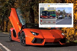 Roztrzaskał Lamborghini warte krocie! Chciał być szybszy od autobusu