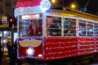 Mikołajkowy tramwaj w Szczecinie