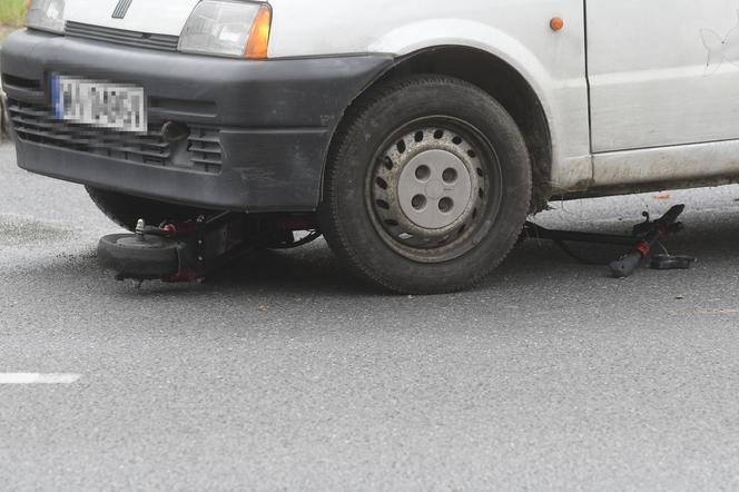 Wypadek z udziałem hulajnogi elektrycznej