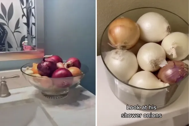 Shower Onions to trend, który podbił TikToka. Po co trzymać cebulę w łazience?