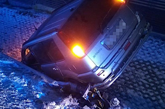 SUV wpadł do rowu. Kierowca zapłacił ogromny mandat