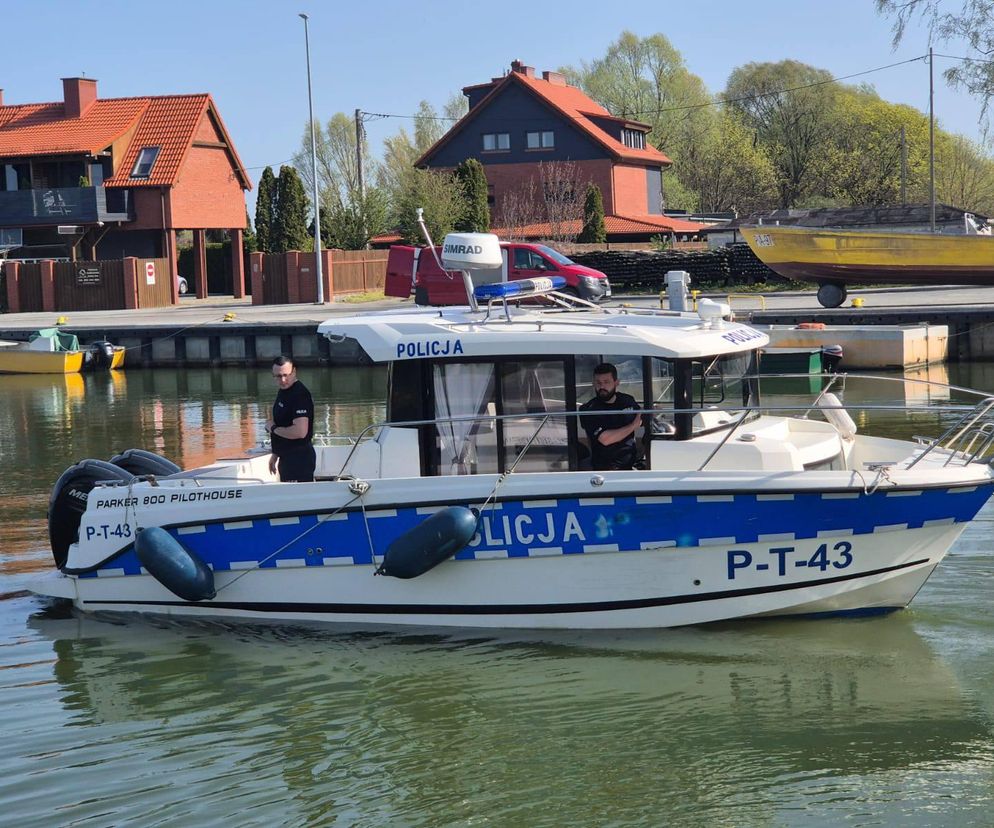 Braniewscy policjanci rozpoczęli służbę na wodzie