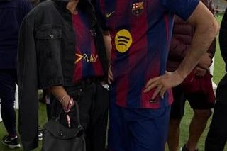 Anna Lewandowska na meczu Barcelony