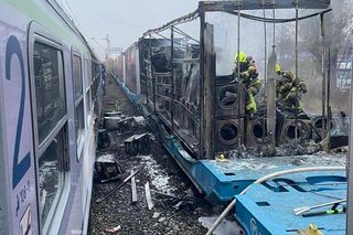 Pożar pociągów w Poznaniu