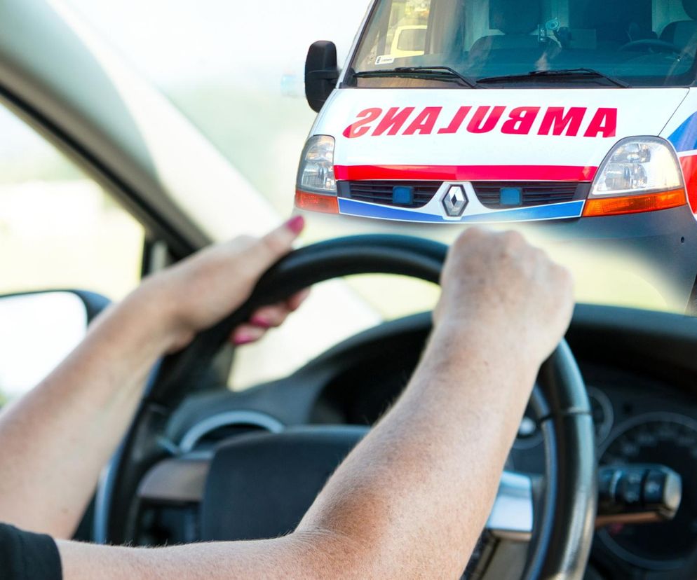 Tomaszów Mazowiecki. Trzy nastolatki z hyundaia zderzyły się z karetką. Wszystkie trafiły do szpitala