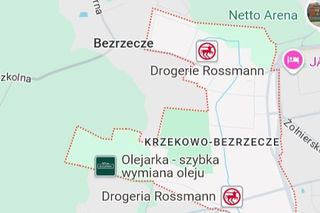Google Maps - Szczecin osiedka 