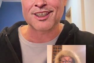 Michał Paszczyk w roli Brada Pitta