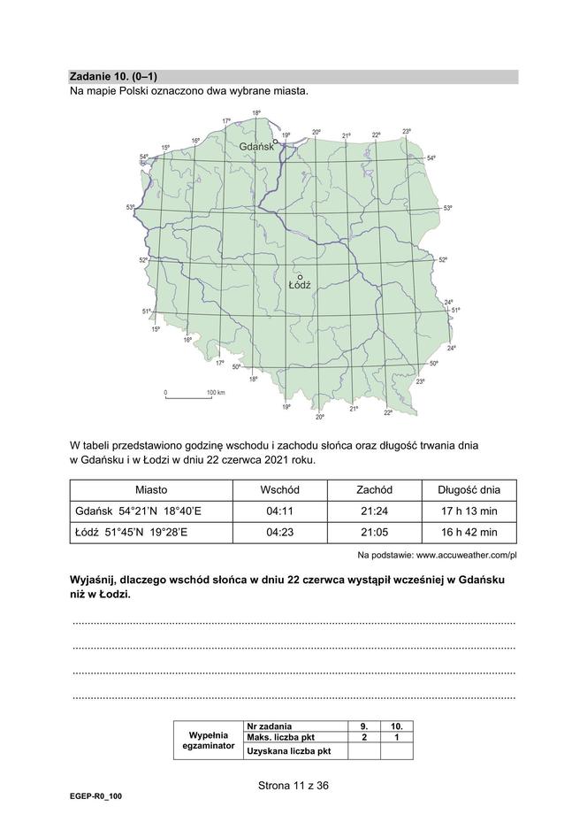 Matura 2024: geografia rozszerzona. ARKUSZ FORMUŁA 2015