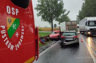 Groźny wypadek na drodze krajowej nr 8 pod Wrocławiem